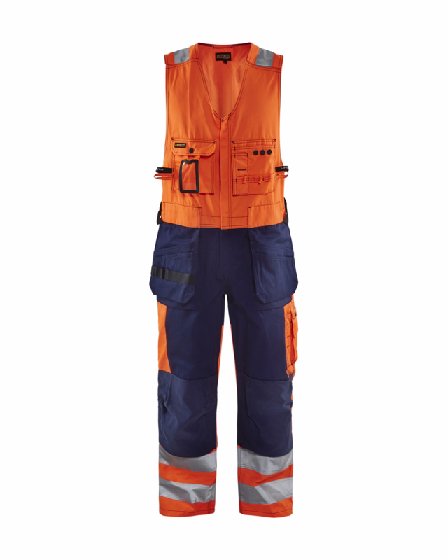 Helbuks Hi-vis 2653 orange/marineblå, str. C60