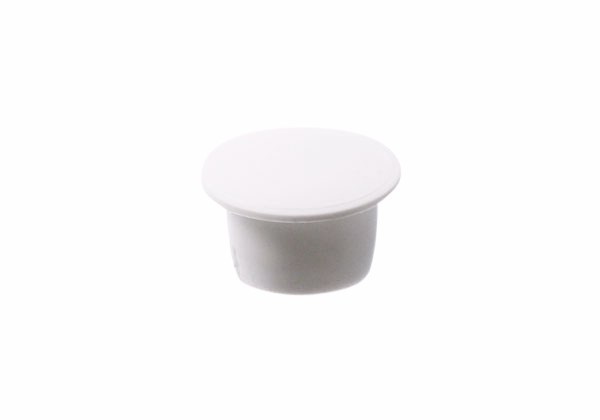 Dækprop hvid plast 16x19mm á 50 stk