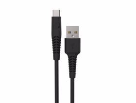 Scosche - Ladekabel Strikeline Braided USB-C t/USB-A sort