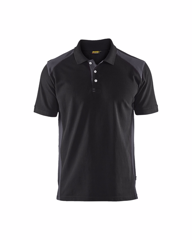 Poloshirt 3324 sort/mellemgrå, str. 3XL