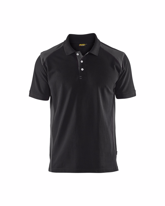 Poloshirt 3324 sort/mørk grå, str. 4XL