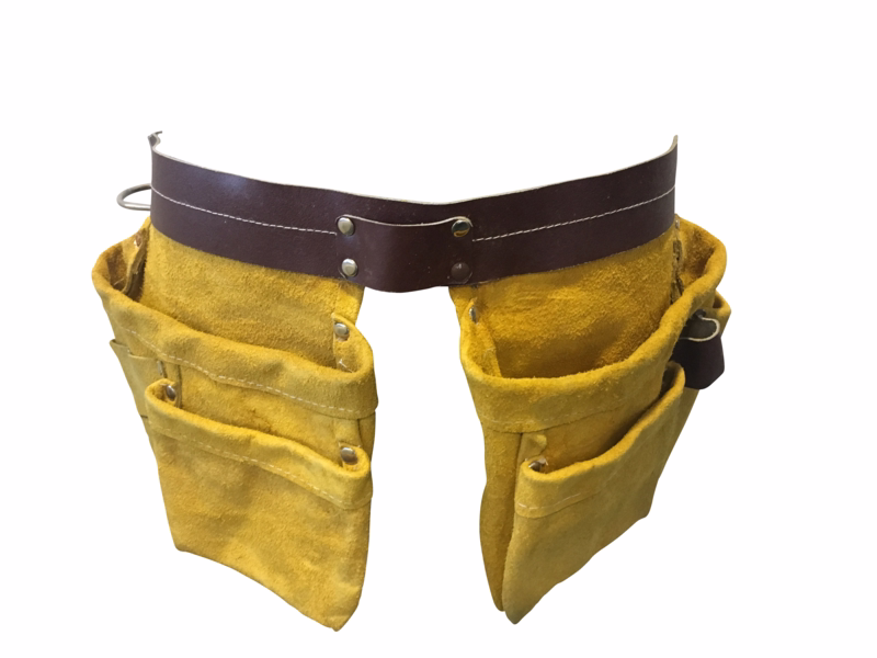 Sømbælte m/5 lommer og hammerholder