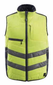 Mascot - Vintervest Hi-vis 15565 gul/mørk marine