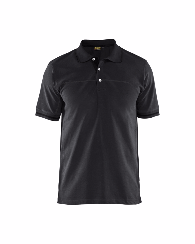 Poloshirt 3389 sort/mørk grå, str. XL