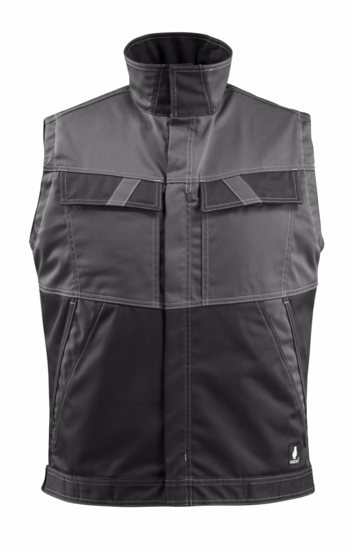 Vest 15754 mørk antracit/sort, str. XL