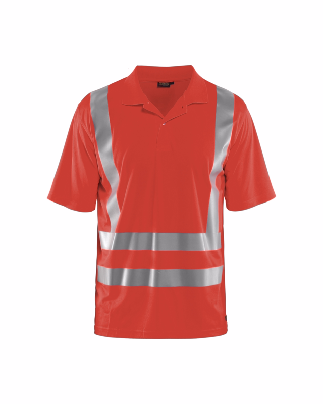 Poloshirt Hi-vis 3391 rød, str. 4XL
