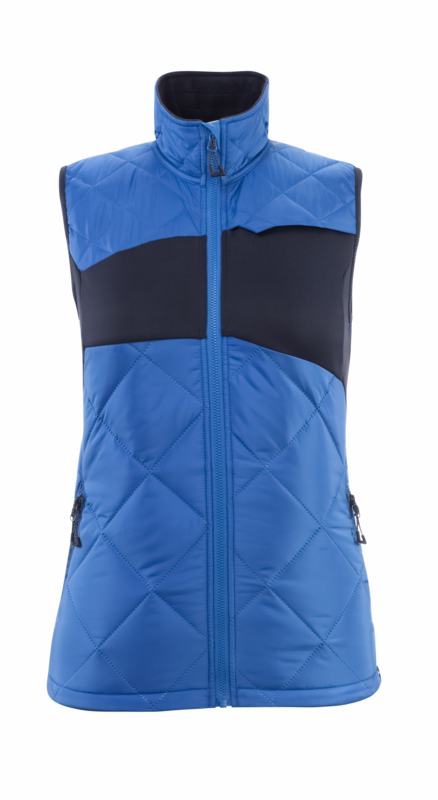 Vintervest Dame 18075 azurblå/mørk marine, str. S
