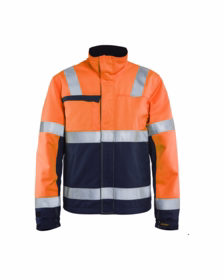 Blåkläder - Vinterjakke Hi-vis 4069 orange/marineblå