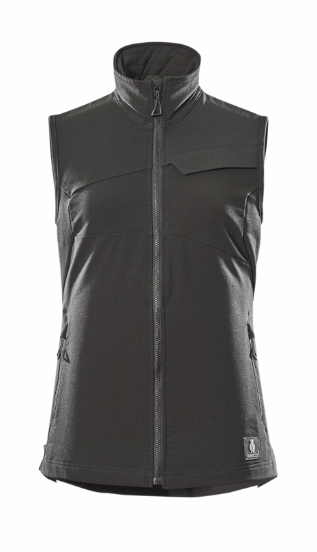 Vest Dame 18375 sort, str. XS