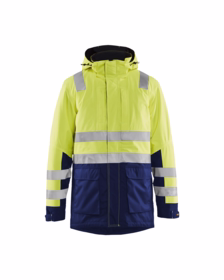 Blåkläder - Vinterparka jakke Hi-vis 4495 gul/marineblå