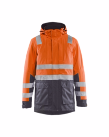 Blåkläder - Vinterparka jakke Hi-vis 4495 orange/mellemgrå