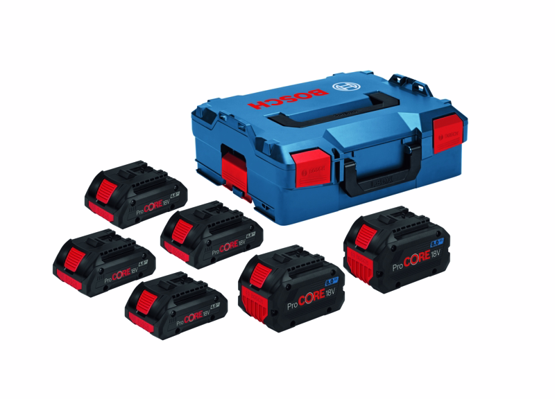 Batterisæt 18 V, 4 X 4,0 Ah, 2 x 8,0 Ah PC 2X8AH PC L-BOXX
