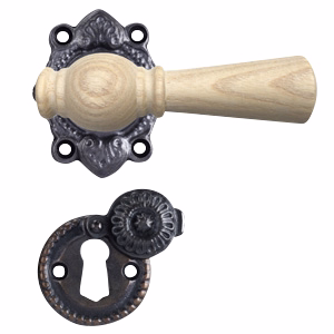 Dørgreb ask natur Almue 670 m/sort roset 45x65 Østerbro