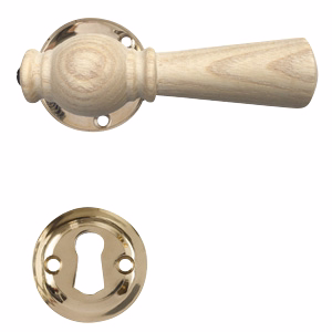 Dørgreb ask natur Almue 670 m/mess roset Ø50mm Østerbro