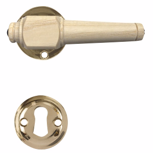 Dørgreb ask natur Almue 671 m/mess roset Ø50 Svanemølle