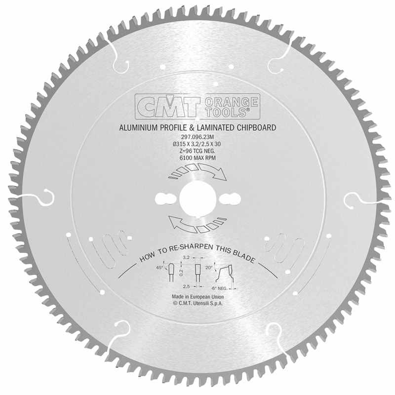 Rundsavklinge Ø315x3,2x30 Z96 NE NEG