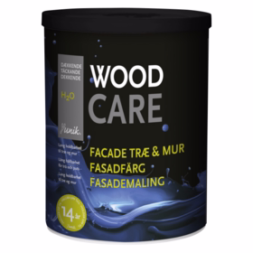 Yunik - Maling t/facade, træ & mur sort 0,75 L