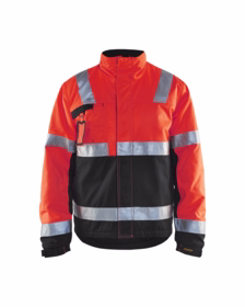 Blåkläder - Vinterjakke Hi-vis 4862 rød/sort