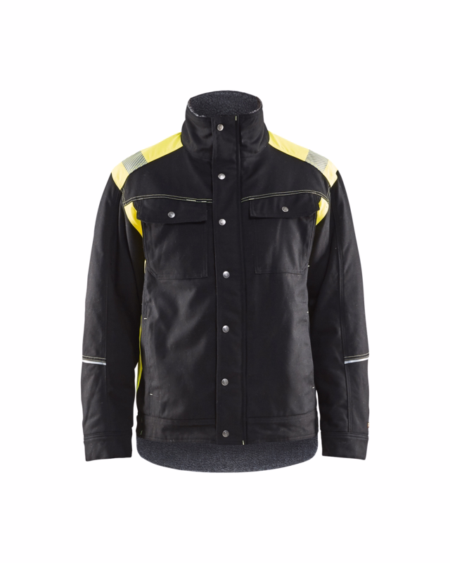 Vinterjakke Hi-vis 4915 sort/gul, str. XS