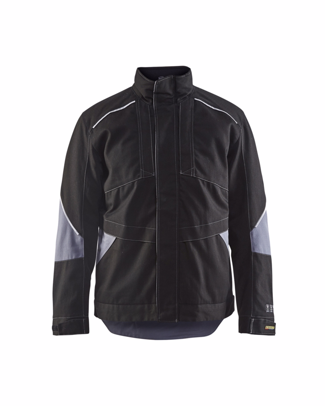 Vinterjakke 4961 sort/grå, str. 4XL