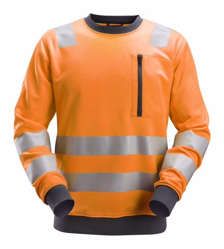 Sweatshirt 8037 Hi-viz orange, str. XL