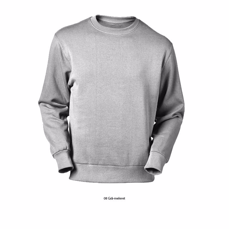 Sweatshirt 51580 grå-meleret, str. 5XL