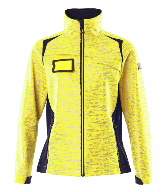 Softshell Dame 19212 Hi-vis gul/mørk marine, str. 2XL