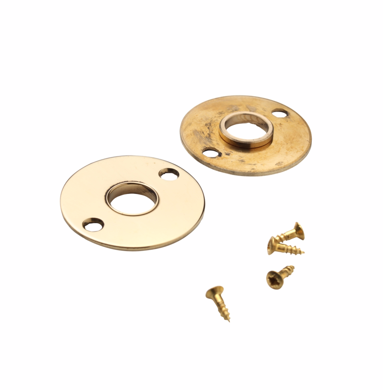 Rosetter mess Ø50x2mm massiv cc38mm m/træskr P3155.90