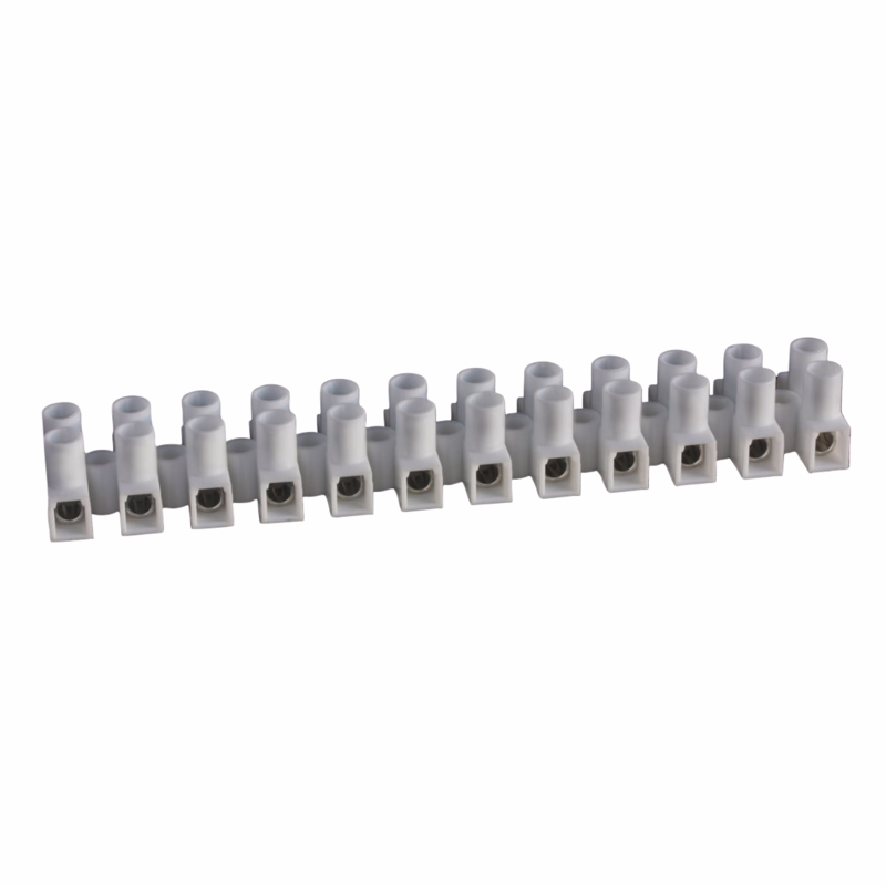 Klemrække 2,5 mm² 12-polet, pk á 2 stk