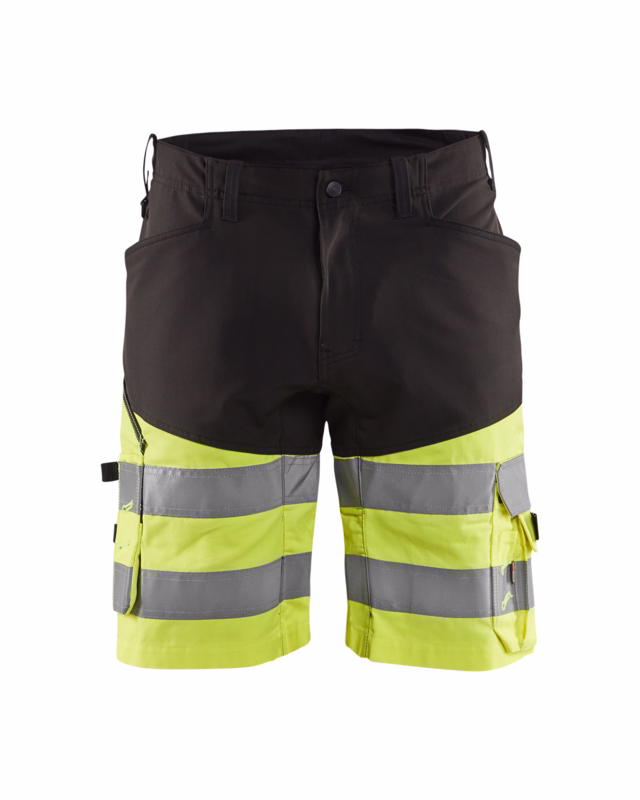 Arbejdsshorts Hi-vis 1541 sort/gul, str. C44