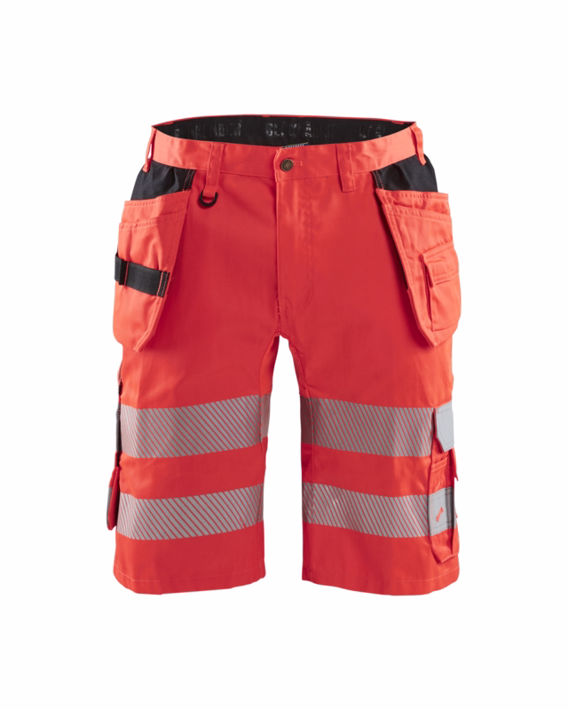 Arbejdsshorts Hi-vis 1586 rød, str. C62