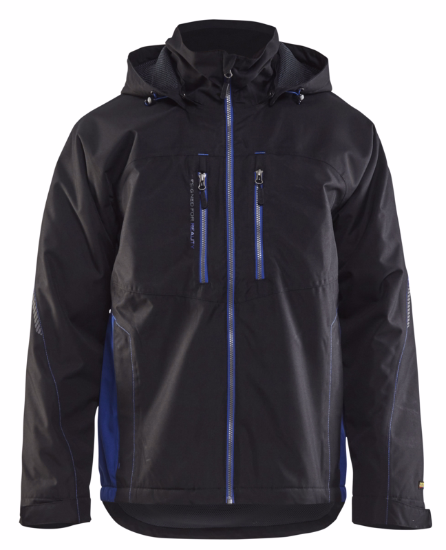 Vinterjakke 4890 Sort/Koboltblå, Str. L