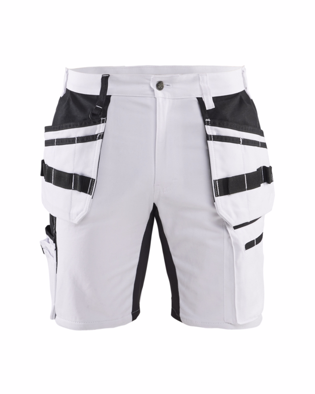 Arbejdsshorts 1911 hvid/sort, str. C44