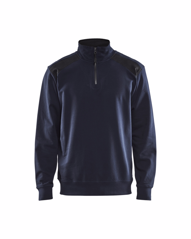 Sweatshirt 3353 mørk marineblå/sort, str. XS