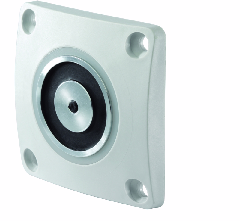 Dørholdemagnet In-Wall m/anker med justerbar vinkel