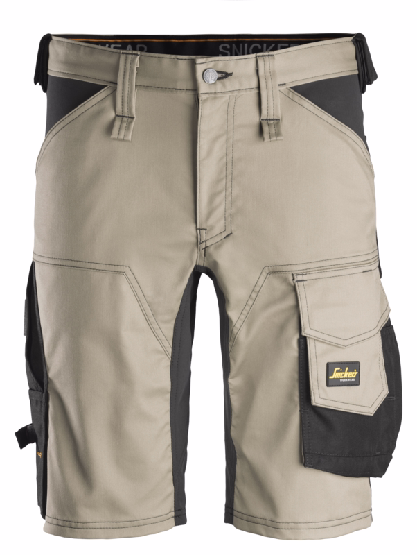 Arbejdsshorts 6143 khaki/sort, str. 56