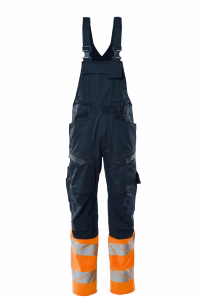 Overall Hi-vis 19669 mørk marine/orange, str. 76C58