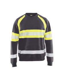 Blåkläder - Sweatshirt Hi-vis 3359 mellemgrå/gul