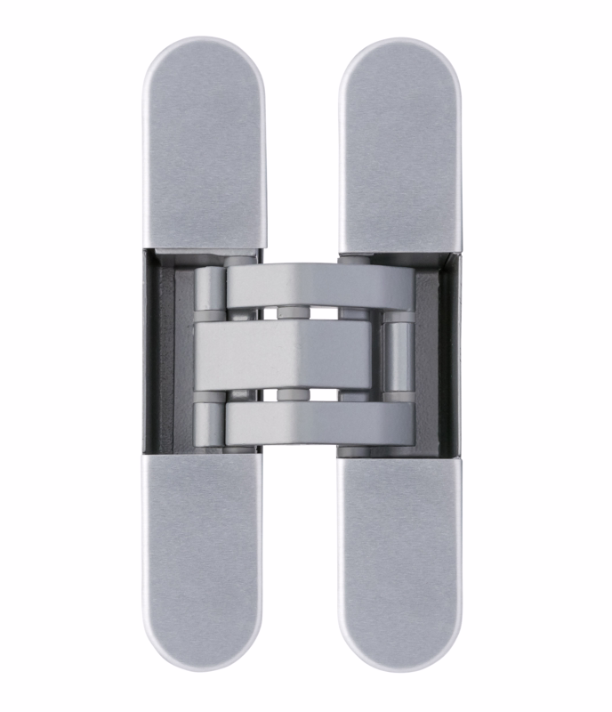 Skjult hængsel 3D Justerbart Invisacta sølvelox. 23x120mm
