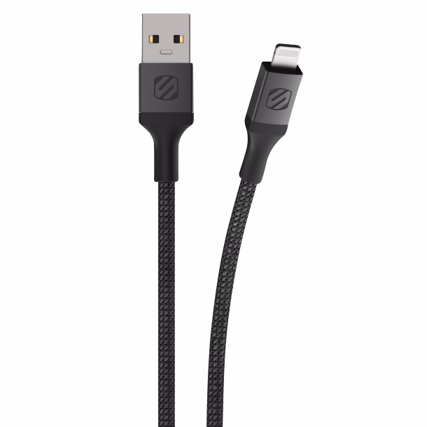 Ladekabel m/Lightning stik til iPhone sort 3 mtr