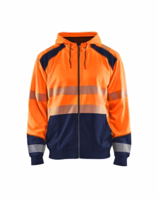 Blåkläder - Hættetrøje Hi-vis 3546 orange/marineblå