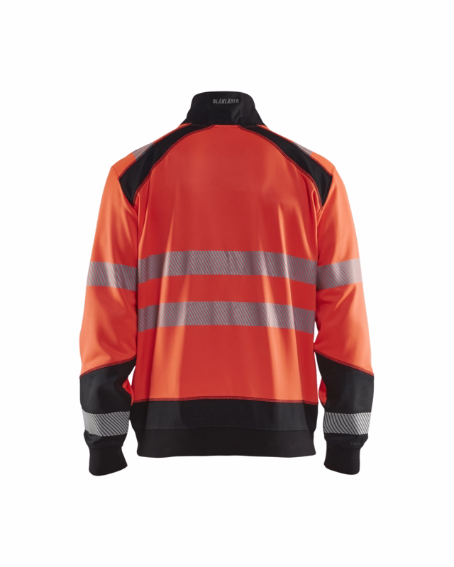 Sweatshirt Hi-vis 3556 rød/sort, str. XL
