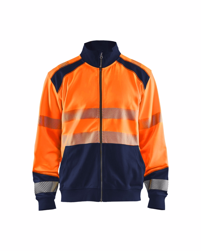 Sweatshirt Hi-vis 3558 orange/marineblå, str. S