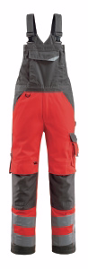 Overall Hi-vis 15569 rød/mørk antracit, str. 76C46