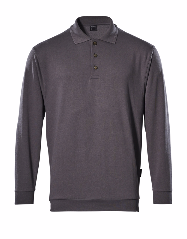 Polosweatshirt 00785 antracit, str. S