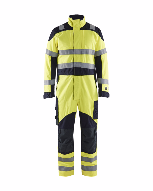 Kedeldragt Hi-vis 6089 gul/marineblå, str. C46