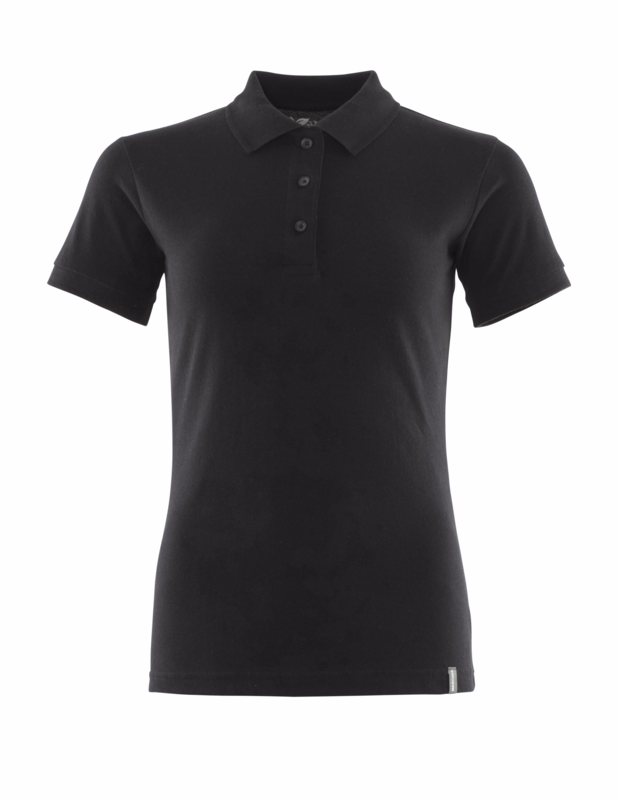 Poloshirt Dame 20593 dyb sort, str. L