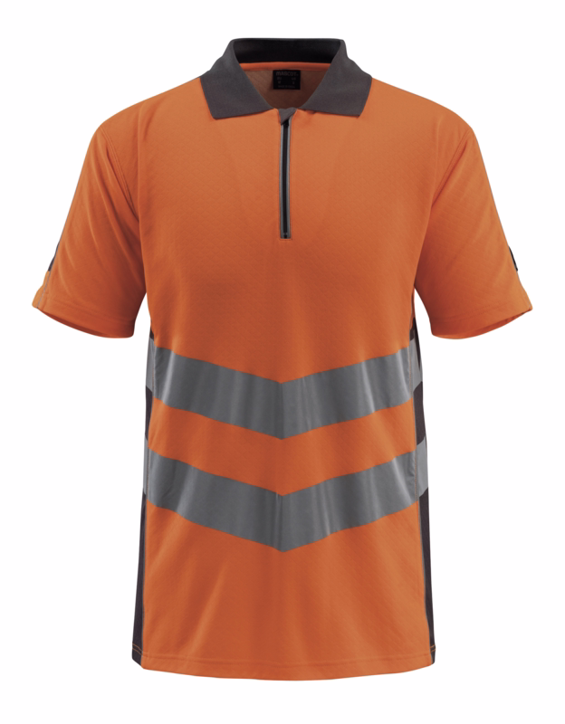 Poloshirt Hi-vis 50130 orange/mørk antracit, str. M