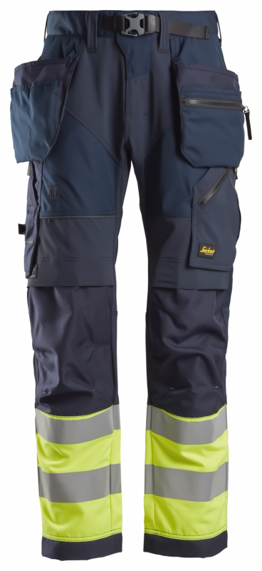 Arbejdsbuks 6931 Hi-vis navy/gul, str. 46