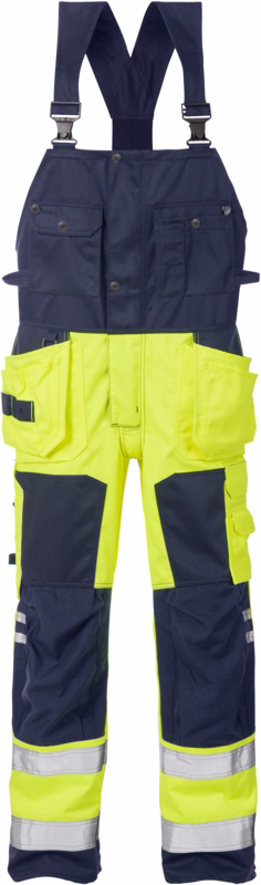 Overalls Hi-Vis 101018 Gul/marine, str. D120
